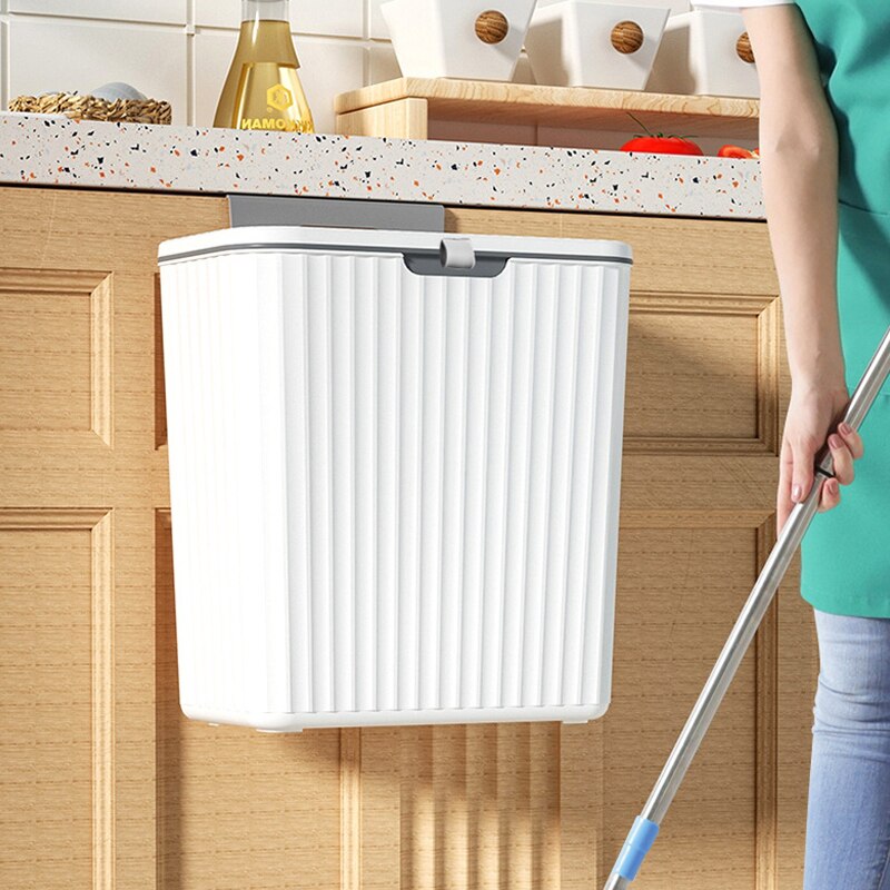 Container de Lixo para armario de Cozinha com suporte para pendurar