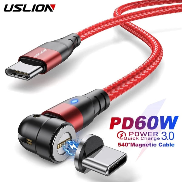 USLION PD 60W Cabo Magnético Carregamento