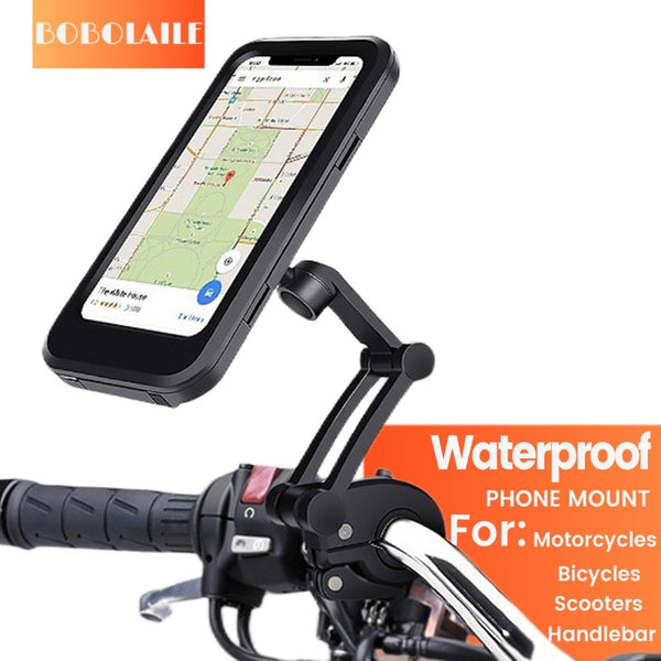 Suporte de telefone para  bicicleta ou moto 360 graus rotação