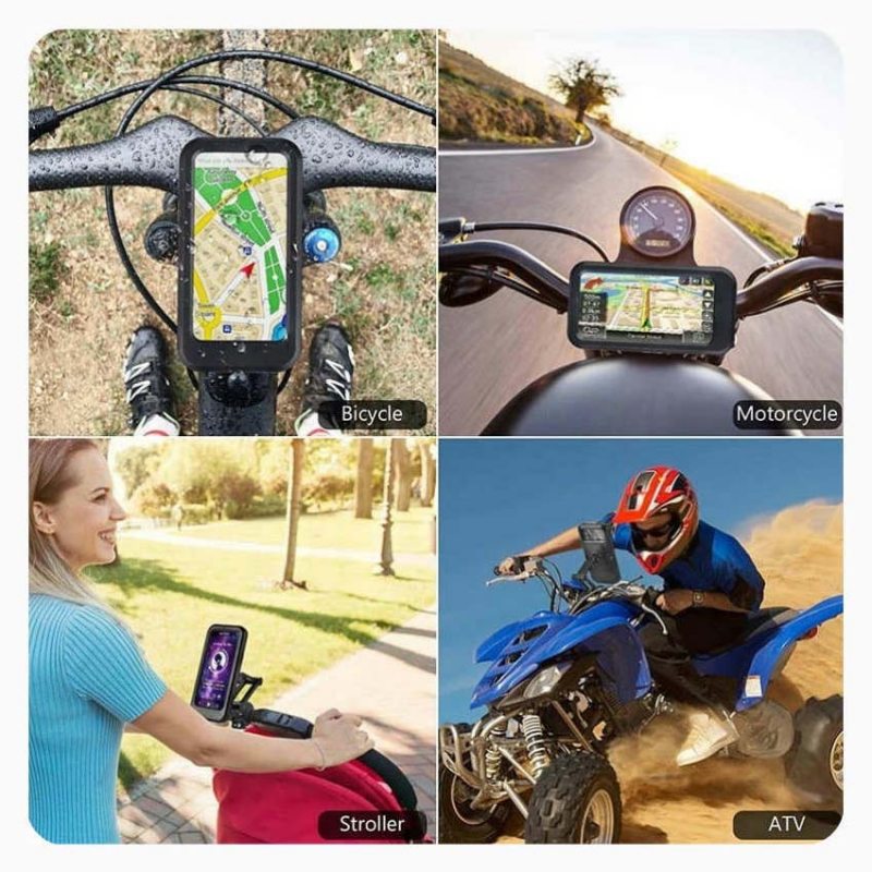 Suporte de telefone para  bicicleta ou moto 360 graus rotação